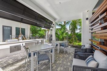 Courtyard & entertainment center